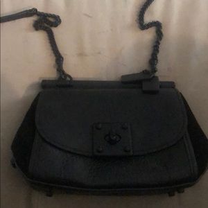Black with black Hardware Coach drifter bag